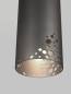 Preview: elesi-luce-pendelleuchte-hängelampe-gaia-lasercut-perforiert-zylinderform-titanium-grau
