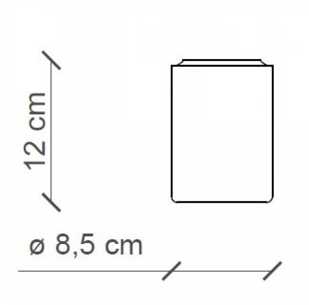 Deckenleuchte Pi aus Keramik matt-glänzend Ø8,5cm