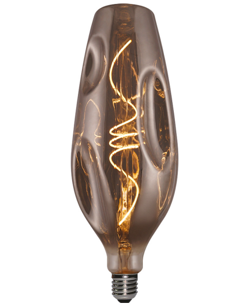 LED-Leuchtmittel Filament Curved Bottle Bumped dimmbar