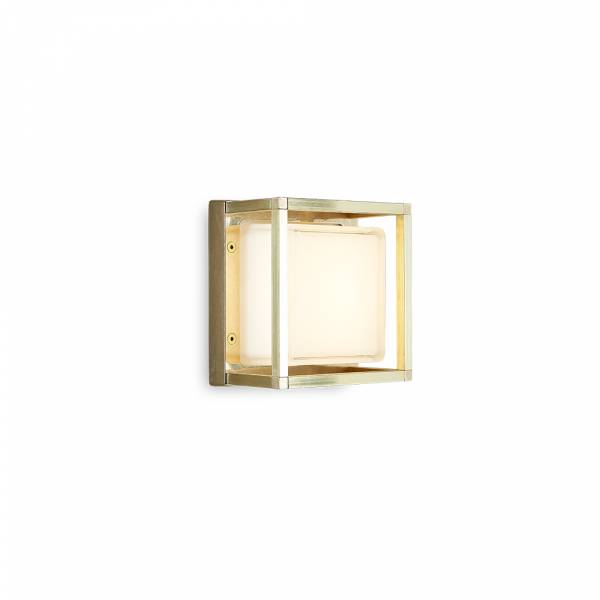 MORETTI LUCE Messing-Wandleuchte Ice Cubic Square Art. 3404