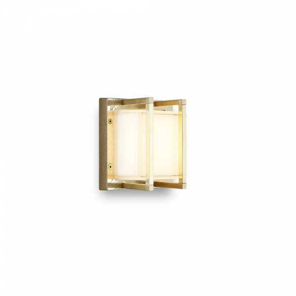 MORETTI LUCE Messing-Wandleuchte Ice Cubic Square Art. 3406