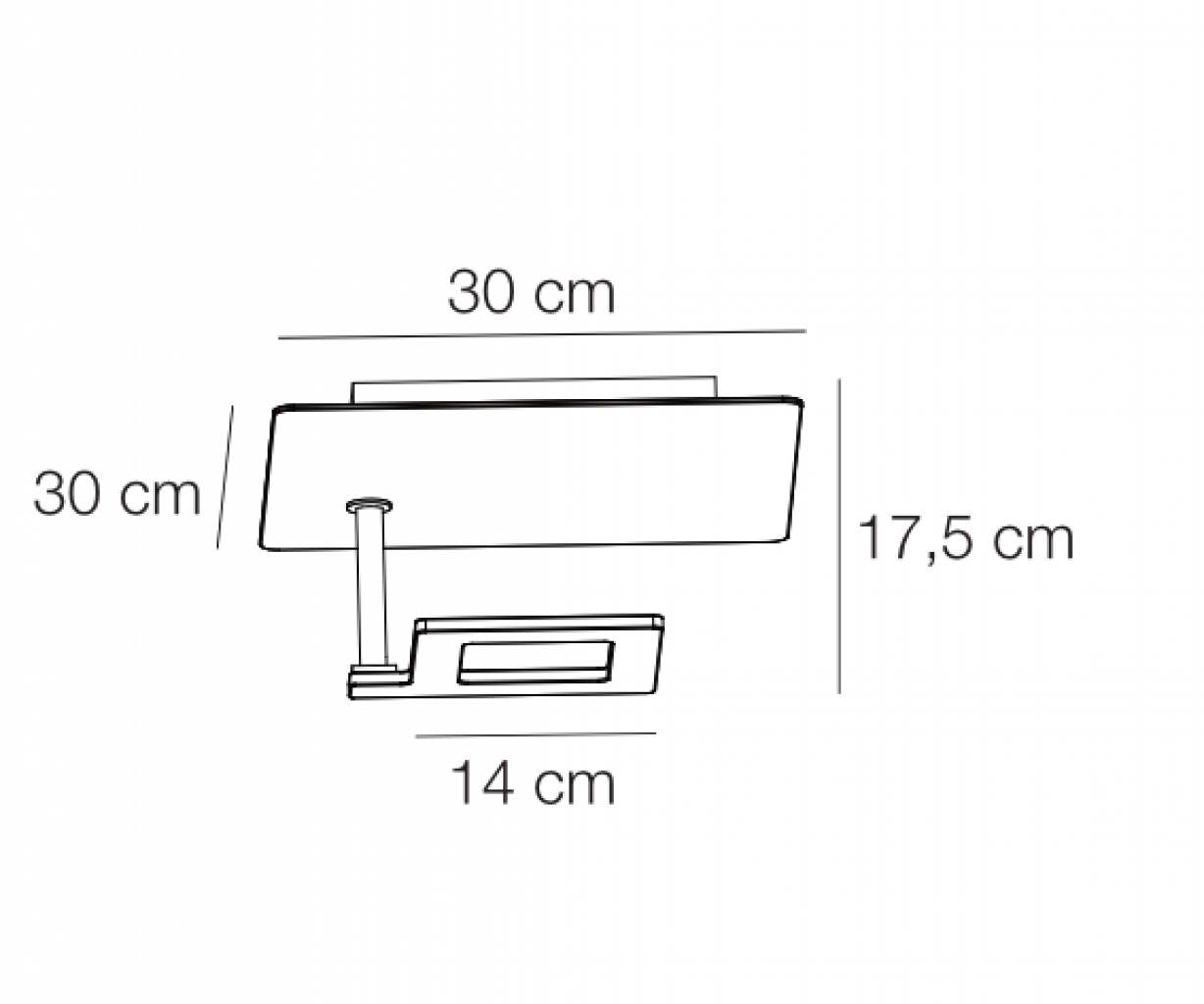 LED-Deckenleuchte Like-Q 30x30cm