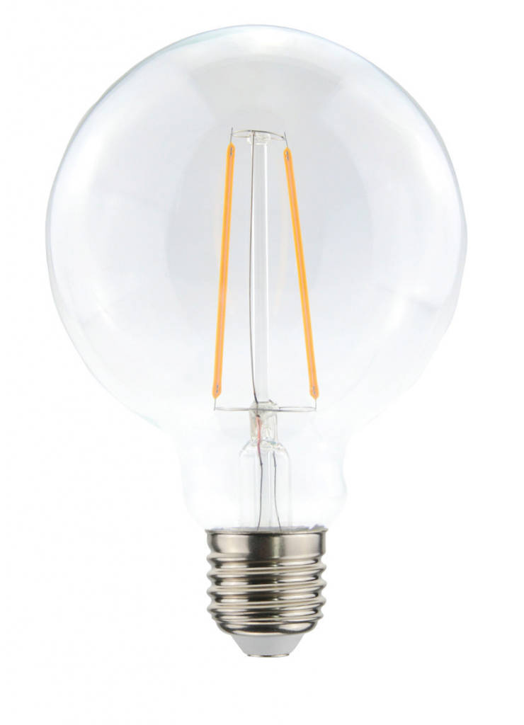 LED Filament Globe Ø125mm E27 6W 2700K klar