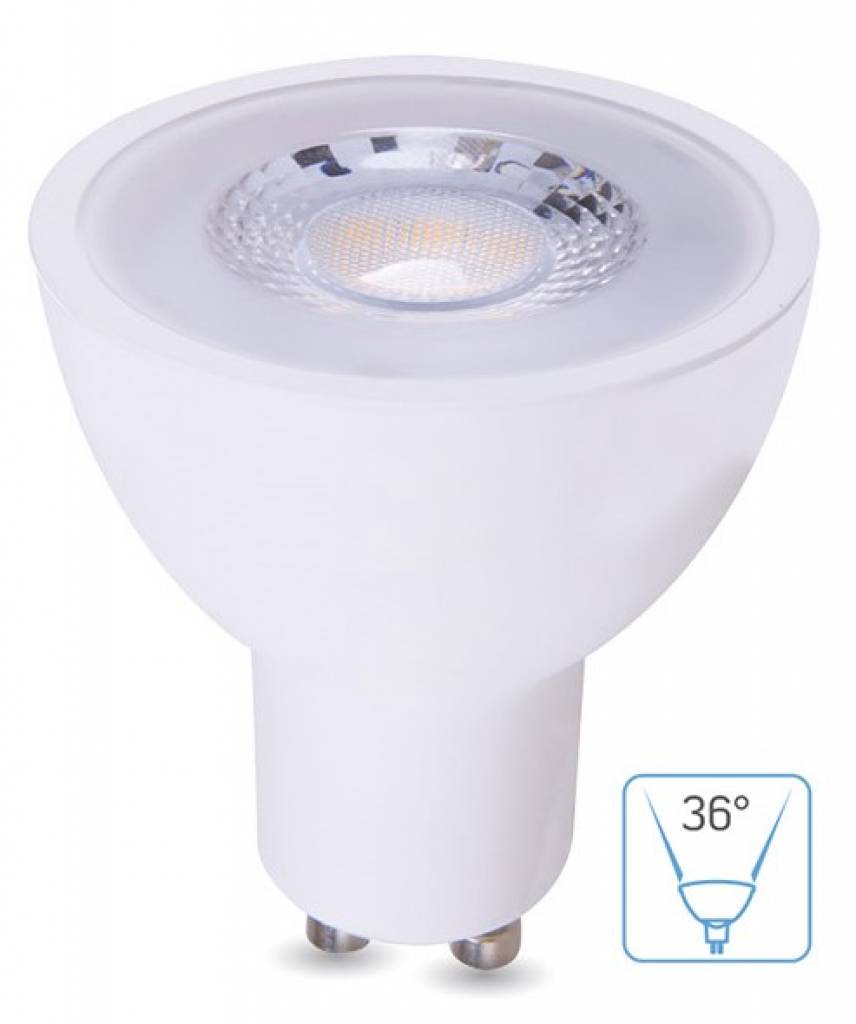 LED-Reflektorlampe GU10 Ø50mm 7W 2700K/3000K 36° weiß dimmbar
