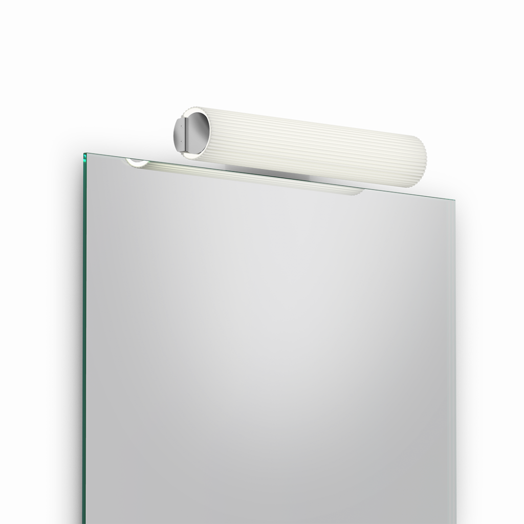decor-walther-wandleuchte-spiegelleuchte--elegant-spiegelbeleuchtung-glas geriffelt-ray-opal-satiniert-badezimmer
